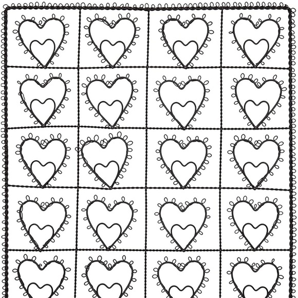 Wire Heart Picture Frame Collage Photo Cards Memo Note Display Window Wall Note - Picture 3 of 6